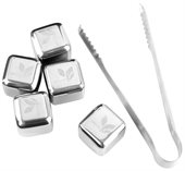 Stainless Steel Ice Cube Set x 4