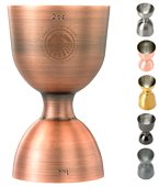 Straight Rim Bell 1oz & 2oz Bar Jigger