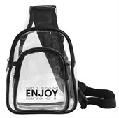 Transparent PVC Crossbody Backpack