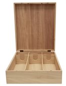 Triple Timber Hinged Wine Box With Magnetic Closure