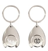Trolley Token Teardrop Keychain