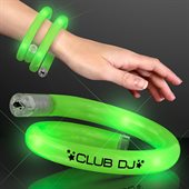 Twister Green Wristband With Flashing LED