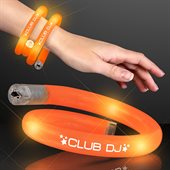 Twister Orange Wristband With Flashing LED