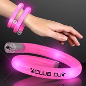 Twister Pink Wristband With Flashing LED