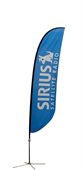 U1A Small Convex Feather Banner One Side Print