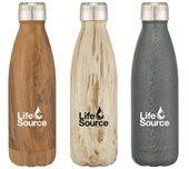 Vacuum Insulated Woodtone Drink Bottle