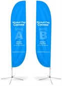 W1B Large Convex Feather Banner Two Side Print