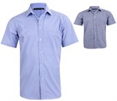 Weston Mens Multi-Tone Check Short Sleeve Shirt