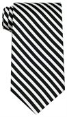 Winchester Polyester Tie In Black White