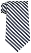 Winchester Polyester Tie In Navy Blue White