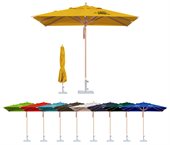 Wind Resistant 2.5x2.5m Square Market Umbrella