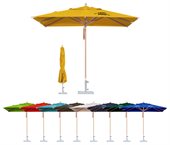 Wind Resistant 2x2m Square Market Umbrella