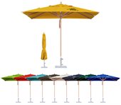 Wind Resistant 4x4m Square Market Umbrella