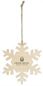 Wooden Snowflake Shaped Ornament