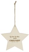 Wooden Star Shaped Ornament