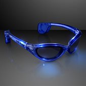 Wraparound Blue LED Blinking Glasses