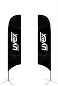 X1B Small Concave Feather Banner Two Side Print
