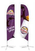 Y1B Medium Concave Feather Banner Two Side Print