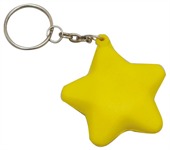 Yellow Star Stress Shape Keyring